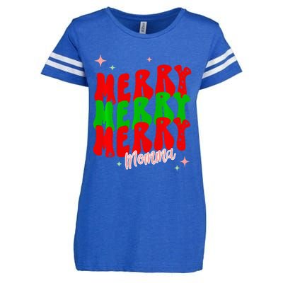 Retro Merry Momma Enza Ladies Jersey Football T-Shirt