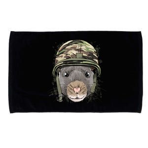 Rat Mouse Military Soldier Veterans Day Mice Rodent Animal Gift Microfiber Hand Towel