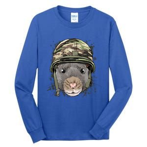 Rat Mouse Military Soldier Veterans Day Mice Rodent Animal Gift Tall Long Sleeve T-Shirt