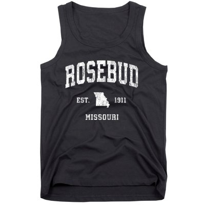 Rosebud Missouri Mo Vintage Athletic Sports Tank Top