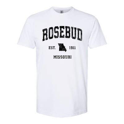 Rosebud Missouri Mo Vintage Athletic Sports Softstyle CVC T-Shirt