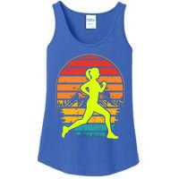 Retro Marathon Mom Clothing Gift Vintage Running Marathon Mom Gift Ladies Essential Tank