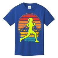 Retro Marathon Mom Clothing Gift Vintage Running Marathon Mom Gift Kids T-Shirt