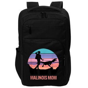 Retro Malinois Mom Hiking Maliraptor Maligator Womens Impact Tech Backpack