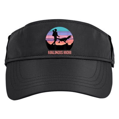 Retro Malinois Mom Hiking Maliraptor Maligator Womens Adult Drive Performance Visor