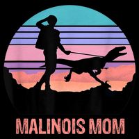 Retro Malinois Mom Hiking Maliraptor Maligator Womens 16 in Basic Backpack