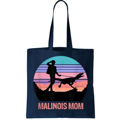 Retro Malinois Mom Hiking Maliraptor Maligator Womens Tote Bag