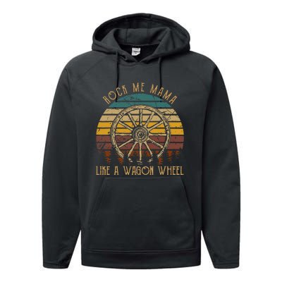 Rock Music Me Mama Like A Wagons Wheel Musician Love Country Performance Fleece Hoodie