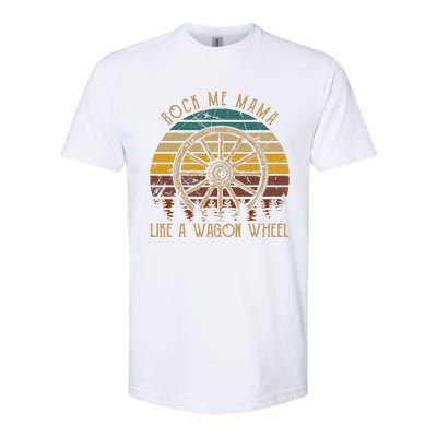 Rock Music Me Mama Like A Wagons Wheel Musician Love Country Softstyle CVC T-Shirt