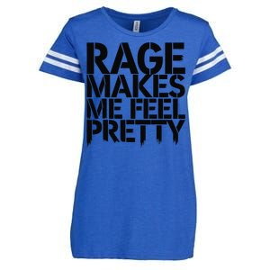 Rage Makes Me Feel Pretty Enza Ladies Jersey Football T-Shirt