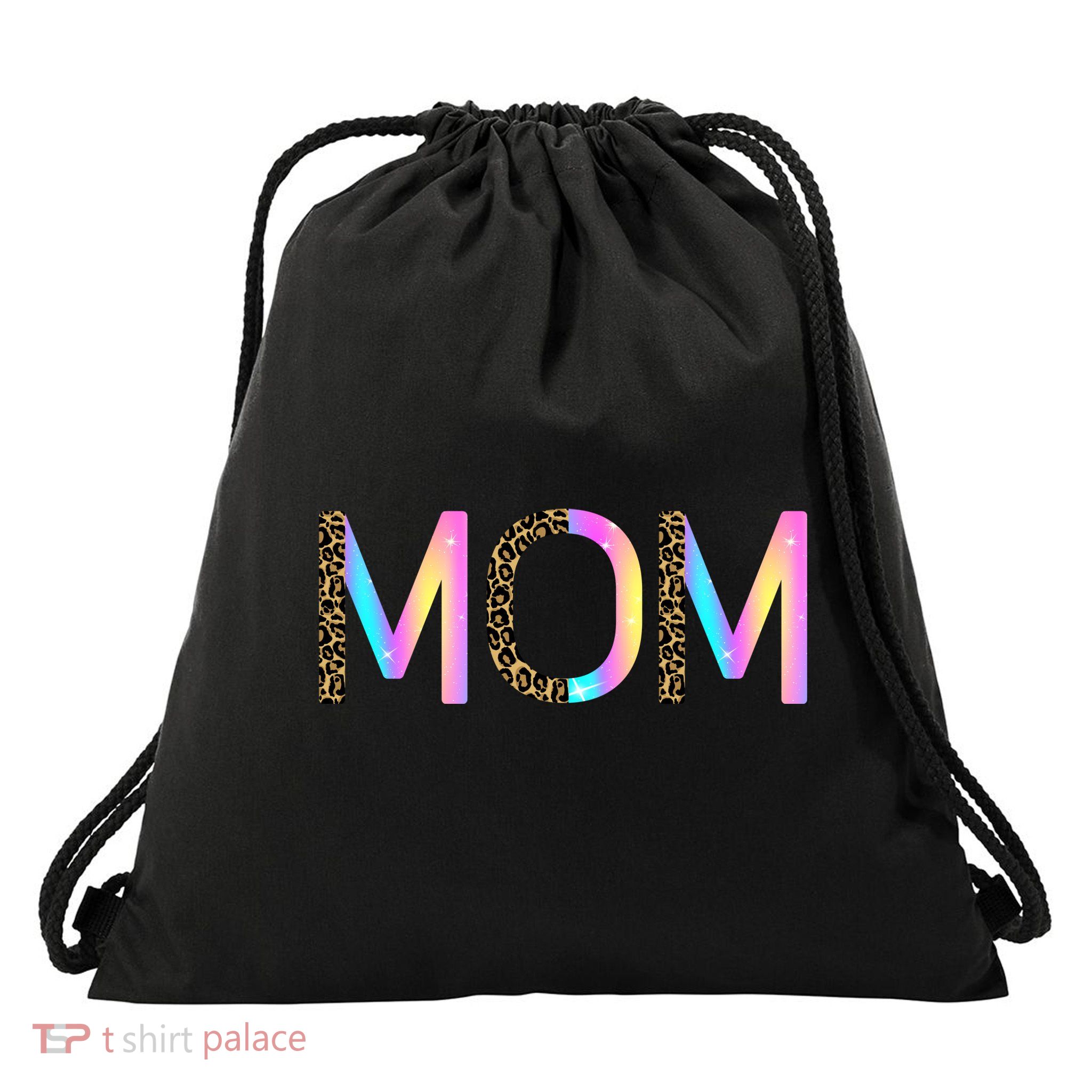 Retro Mom Mother's Day Drawstring Bag