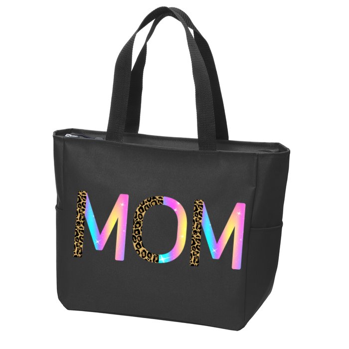 Retro Mom Mother's Day Zip Tote Bag