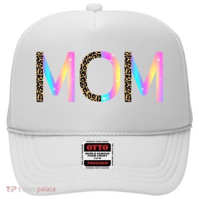 Retro Mom Mother's Day High Crown Mesh Back Trucker Hat
