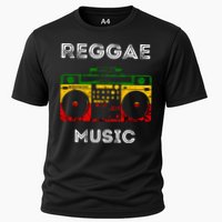 Reggae Music Musicbox Boombox Rastafari Roots Rasta Reggae  Cooling Performance Crew T-Shirt
