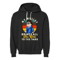 Redneck My Mullet Brings All The To The Yard Garment-Dyed Fleece Hoodie