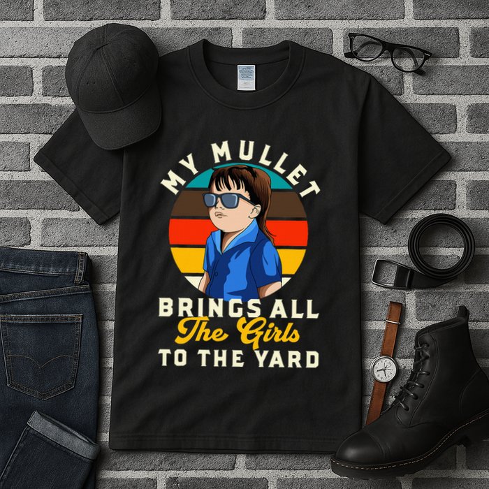 Redneck My Mullet Brings All The To The Yard Tall T-Shirt