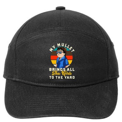 Redneck My Mullet Brings All The To The Yard 7-Panel Snapback Hat