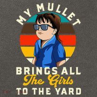 Redneck My Mullet Brings All The To The Yard Cotton Canvas Backpack