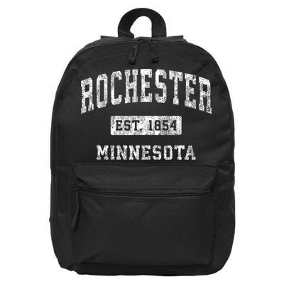 Rochester Minnesota Mn Vintage Established Sports 16 in Basic Backpack