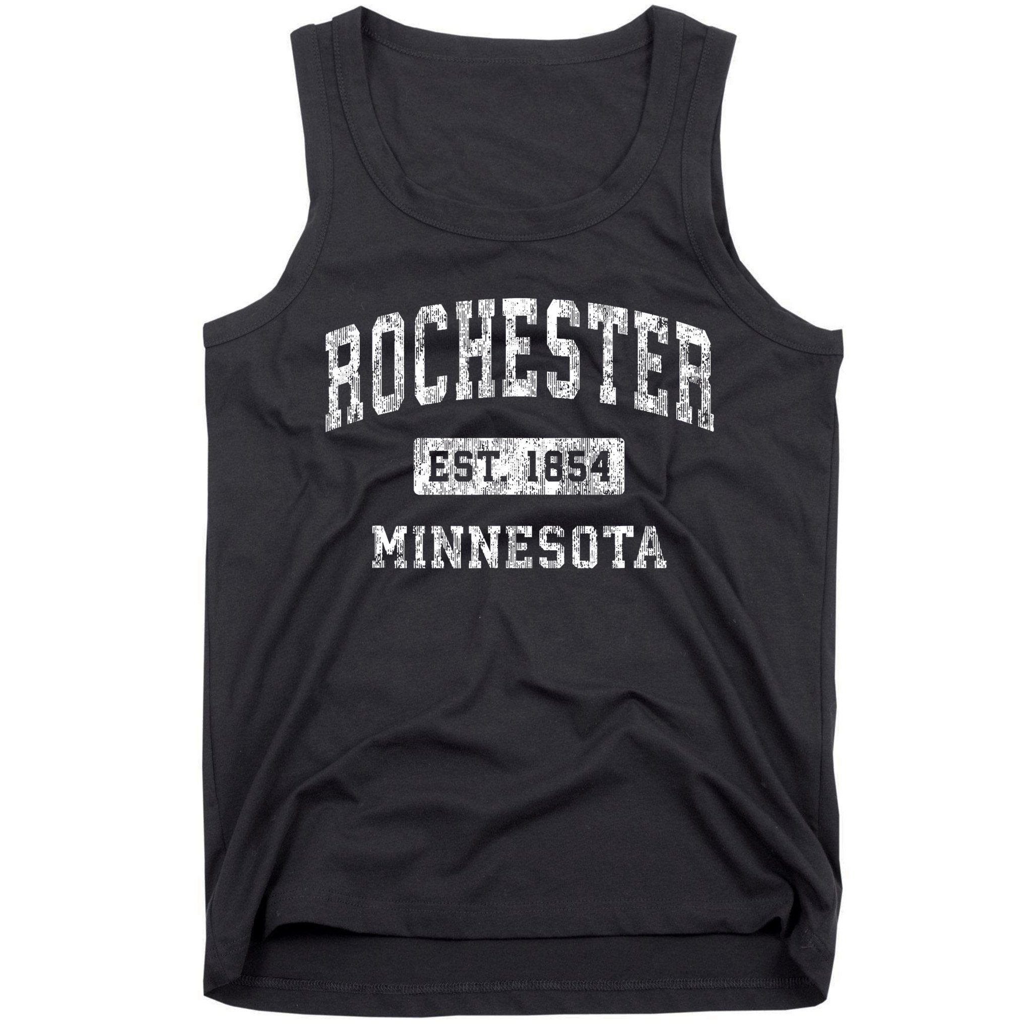 Rochester Minnesota Mn Vintage Established Sports Tank Top