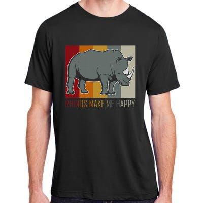 Rhinos Make Me Happy Rhino Adult ChromaSoft Performance T-Shirt