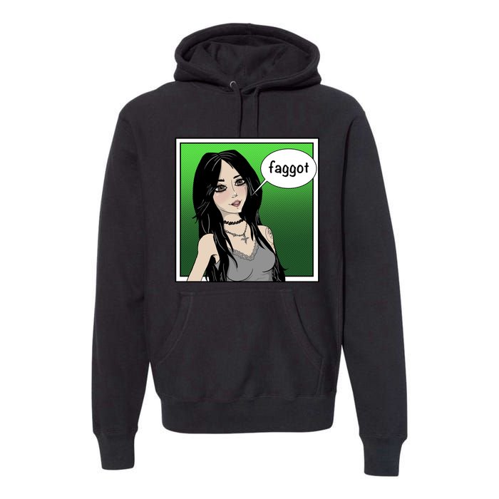 Resetthegames Melonie Mac Saying Faggot Premium Hoodie