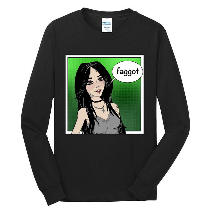 Resetthegames Melonie Mac Saying Faggot Tall Long Sleeve T-Shirt