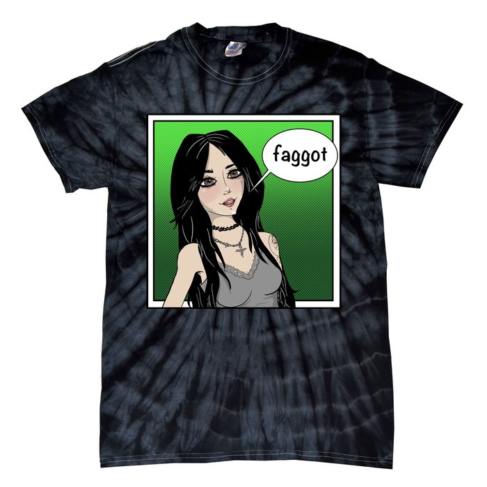 Resetthegames Melonie Mac Saying Faggot Tie-Dye T-Shirt