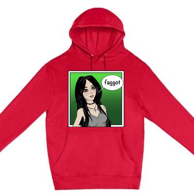 Resetthegames Melonie Mac Saying Faggot Premium Pullover Hoodie