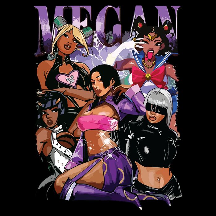 Retro Megan Moon Megan First Name Personalized Vintage Cooling Performance Crew T-Shirt