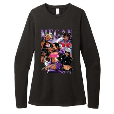 Retro Megan Moon Megan First Name Personalized Vintage Womens CVC Long Sleeve Shirt