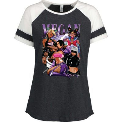 Retro Megan Moon Megan First Name Personalized Vintage Enza Ladies Jersey Colorblock Tee