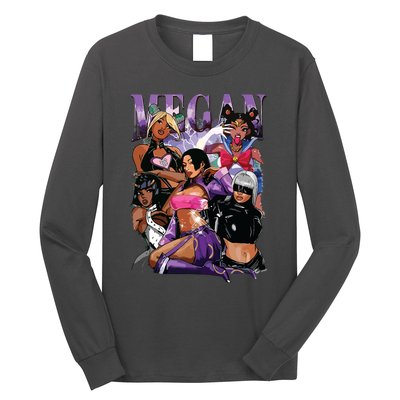 Retro Megan Moon Megan First Name Personalized Vintage Long Sleeve Shirt