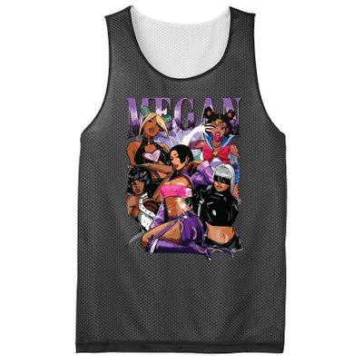 Retro Megan Moon Megan First Name Personalized Vintage Mesh Reversible Basketball Jersey Tank