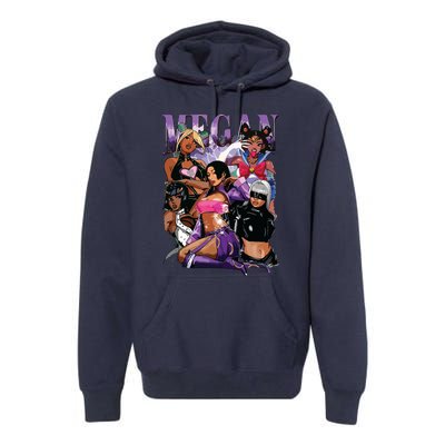 Retro Megan Moon Megan First Name Personalized Vintage Premium Hoodie