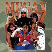 Retro Megan Moon Megan First Name Legacy Tie Dye Trucker Hat