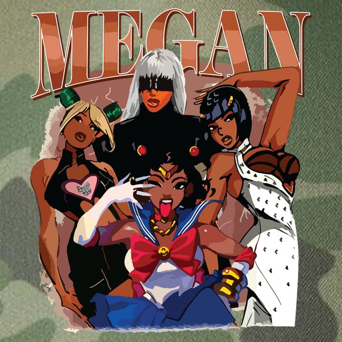 Retro Megan Moon Megan First Name Legacy Tie Dye Trucker Hat