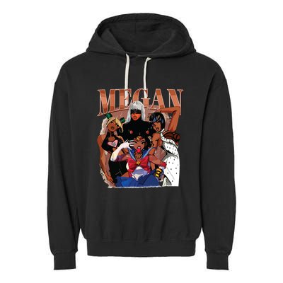 Retro Megan Moon Megan First Name Garment-Dyed Fleece Hoodie