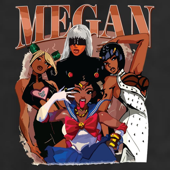 Retro Megan Moon Megan First Name Garment-Dyed Fleece Hoodie