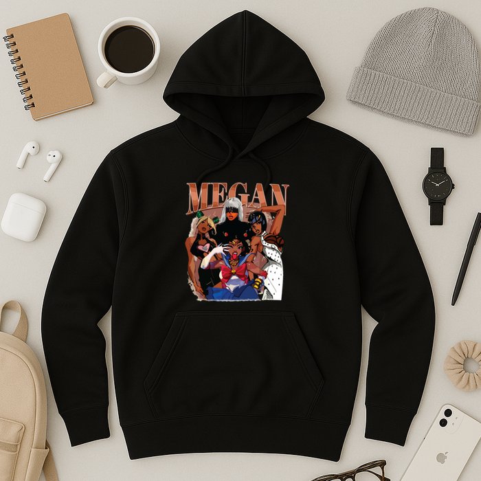 Retro Megan Moon Megan First Name Hoodie