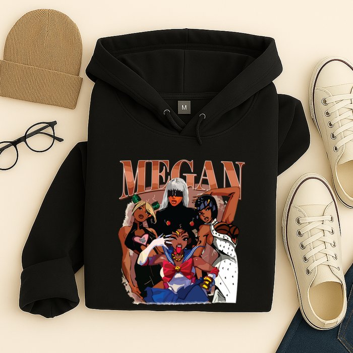 Retro Megan Moon Megan First Name Hoodie