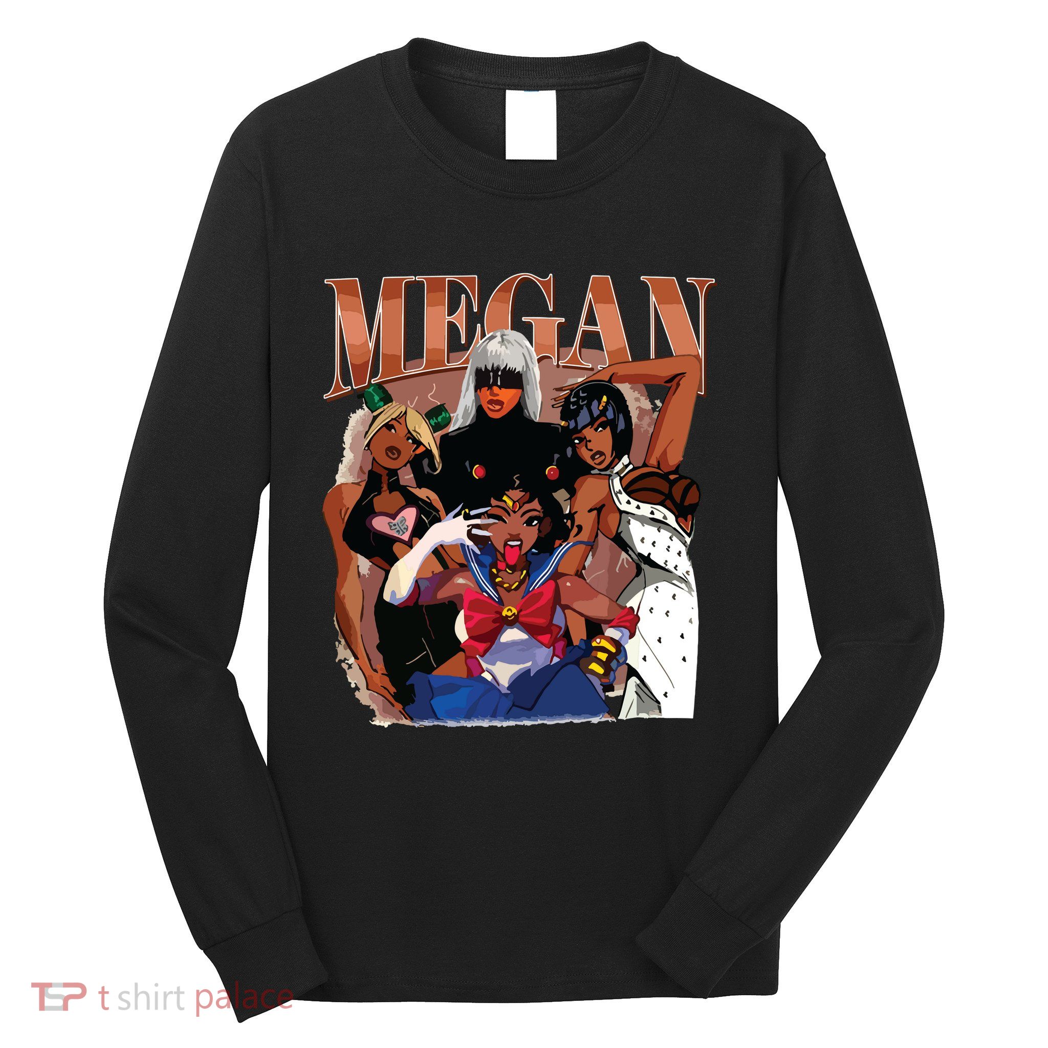 Retro Megan Moon Megan First Name Long Sleeve Shirt