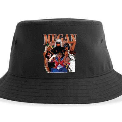 Retro Megan Moon Megan First Name Sustainable Bucket Hat
