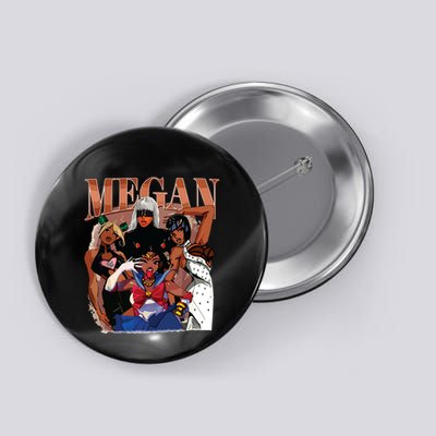 Retro Megan Moon Megan First Name Button