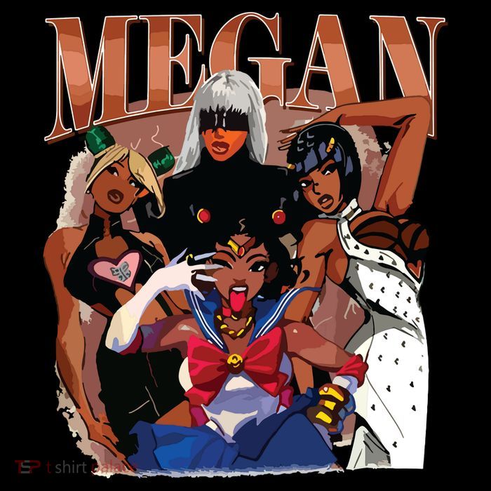 Retro Megan Moon Megan First Name Button