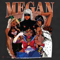 Retro Megan Moon Megan First Name Adult Drive Performance Visor