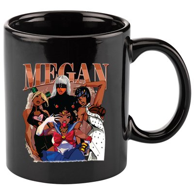 Retro Megan Moon Megan First Name 11oz C Handle Ceramic Mug