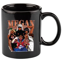 Retro Megan Moon Megan First Name 11oz C Handle Ceramic Mug