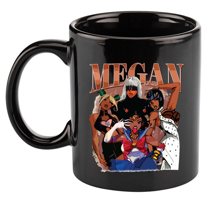 Retro Megan Moon Megan First Name 11oz C Handle Ceramic Mug