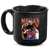 Retro Megan Moon Megan First Name 15oz Campfire Ceramic Mug
